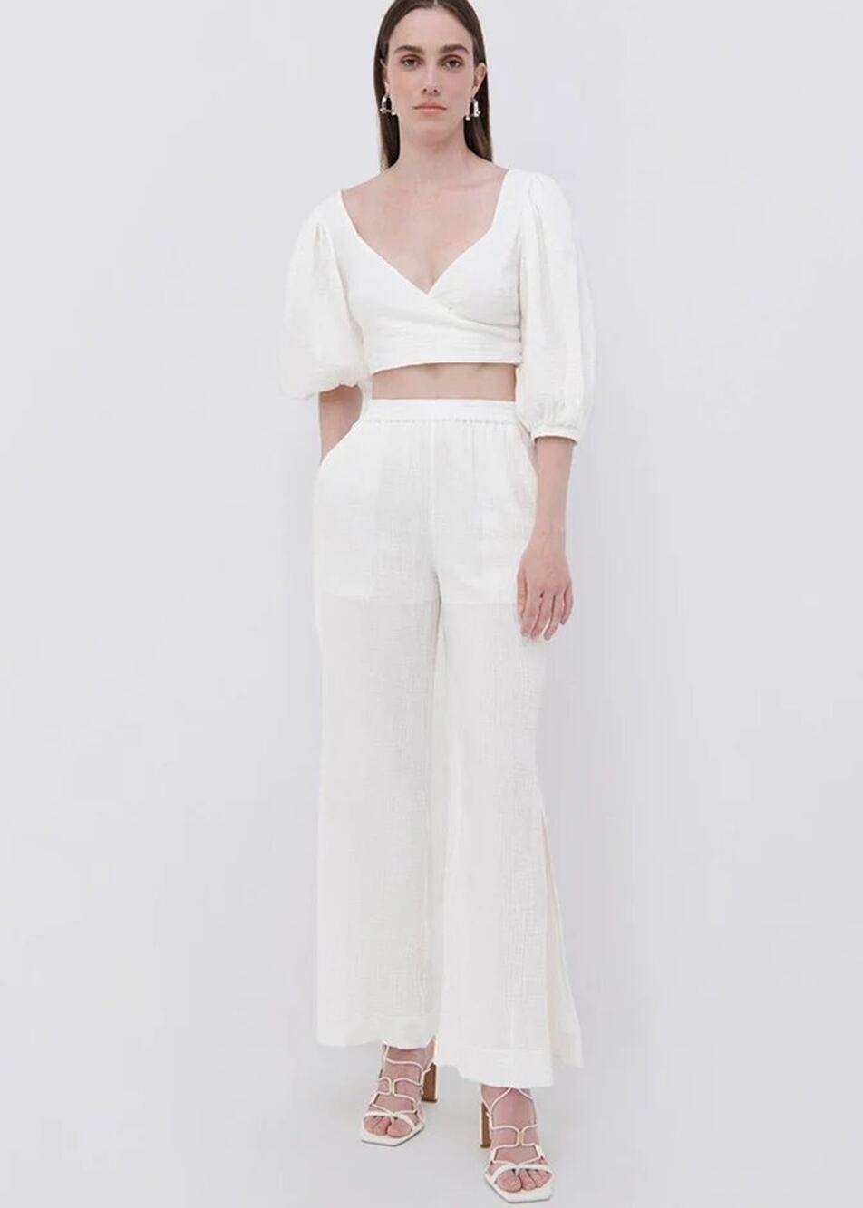 NWT MSRP$285 Embry Cotton Gauze Coverup Pants sz M